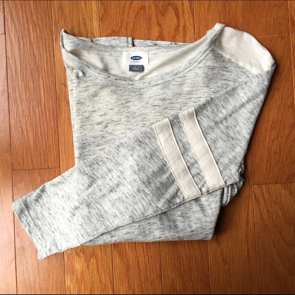 Old Navy stripe baseball tee