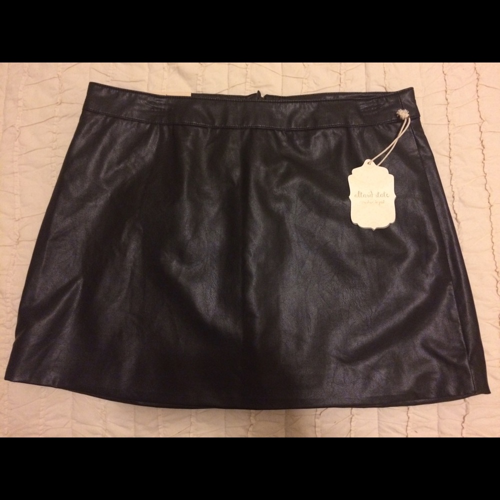 Faux Leather Skirt