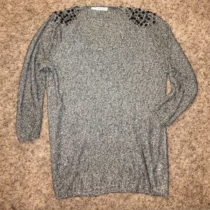 Sparkly blouse with detailing on shoulder