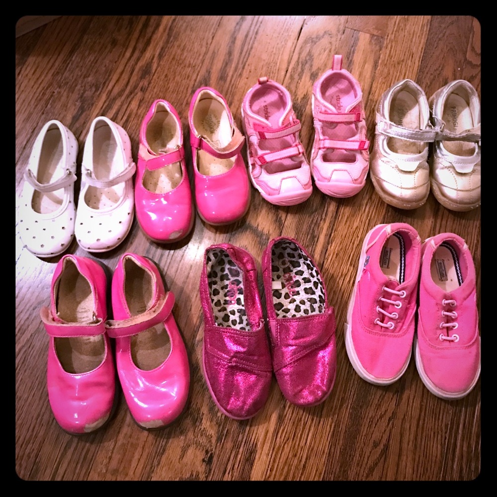 Lot of 7 pairs of kids shoes Primigi Stride rite