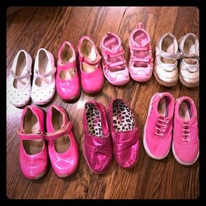 Lot of 7 pairs of kids shoes Primigi Stride rite