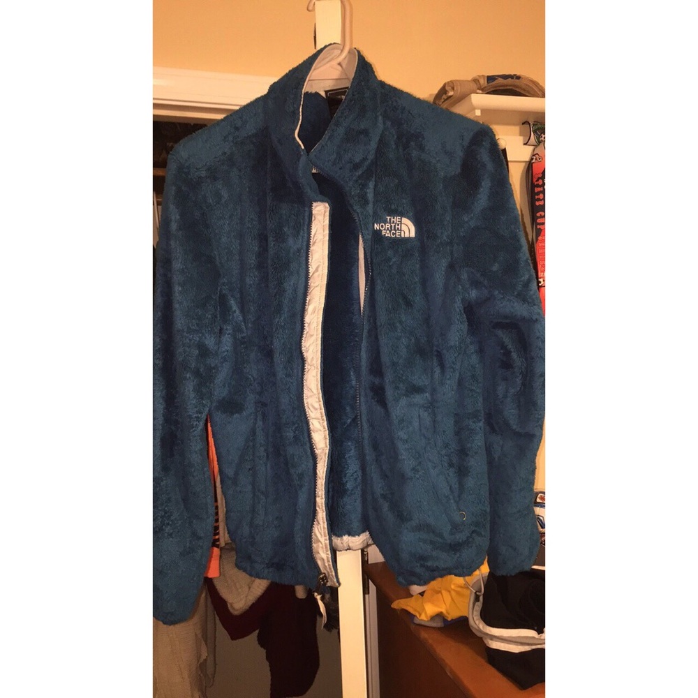 Blue North Face jacket