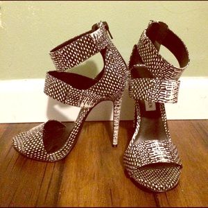 Snake Print High Heels