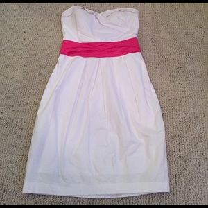 Short White Strapless Dress