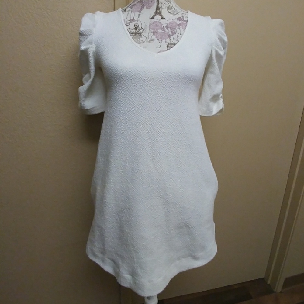 ❄SALE❄ANTHRO.DELETTA IVORY TUNIC w/POCKETS - Picture 2 of 5