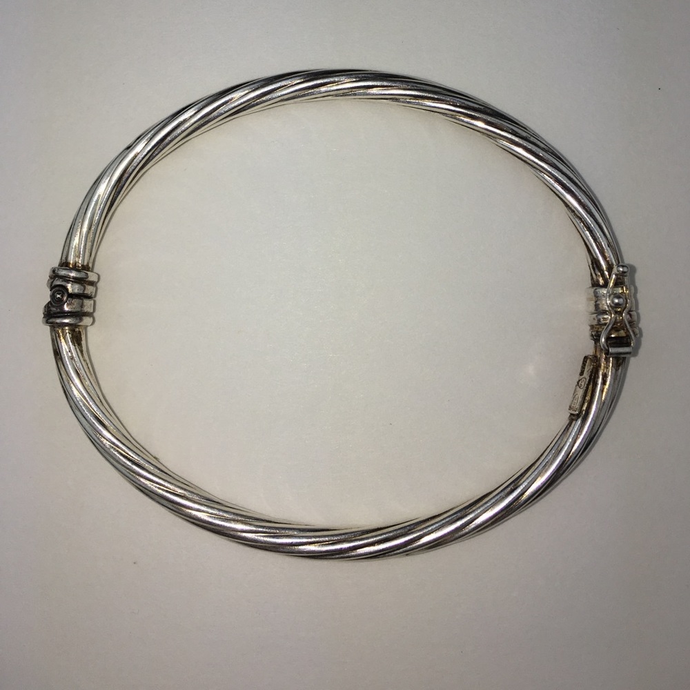 Silver Italian bangle bracelet