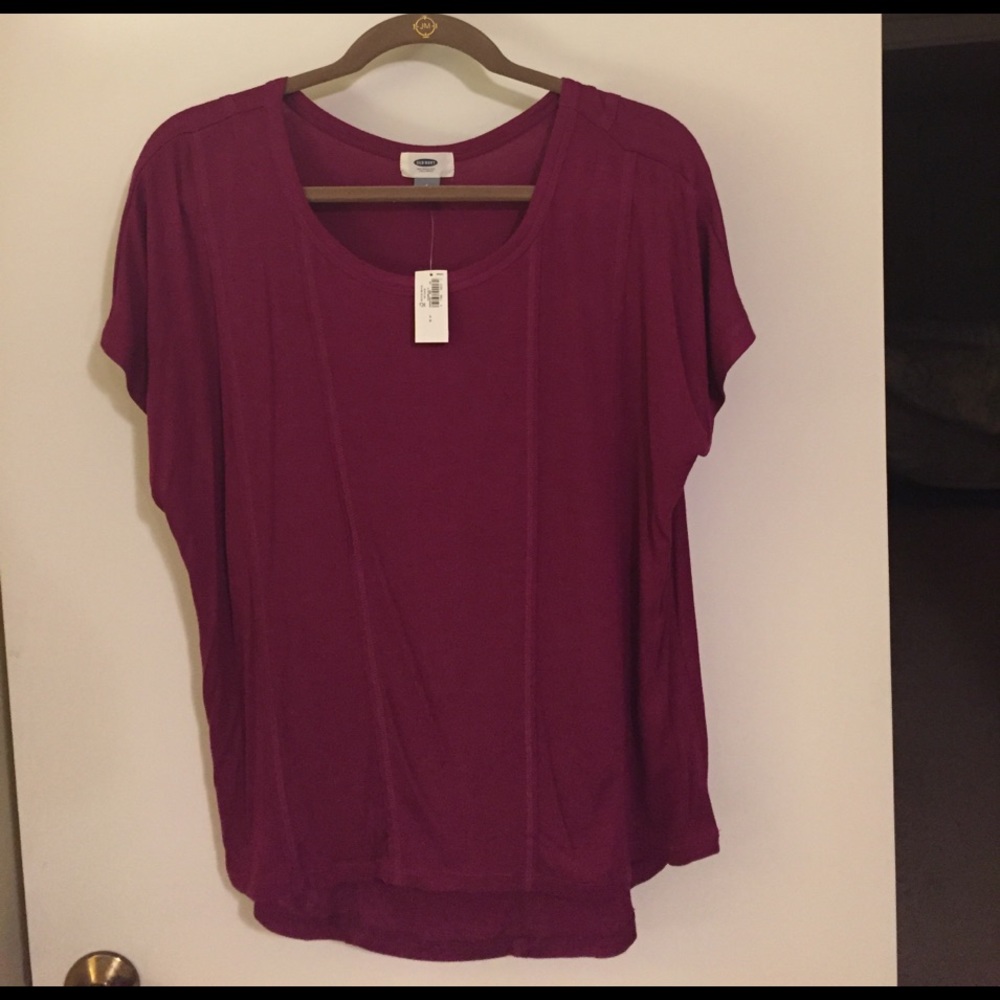 Women's Dark Pink-Purple Tee