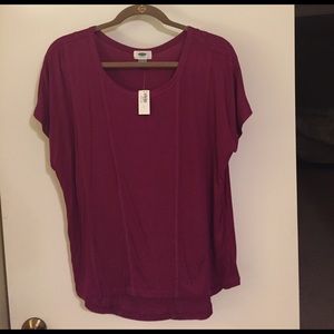 Women's Dark Pink-Purple Tee
