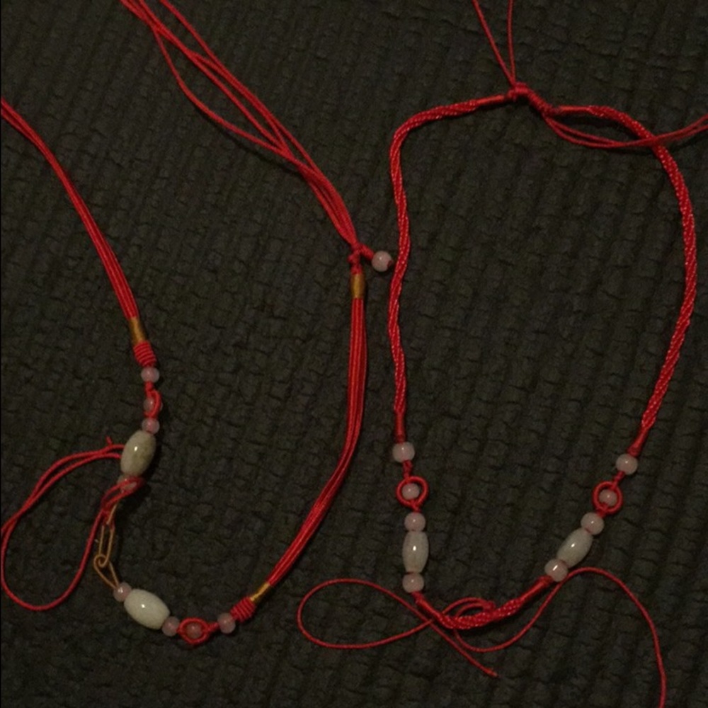 necklace with jades