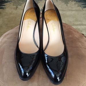 Cole Haan Nike Air black patent pumps 10B