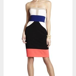 BCBGMAXAZRIA Reese black/comb dress