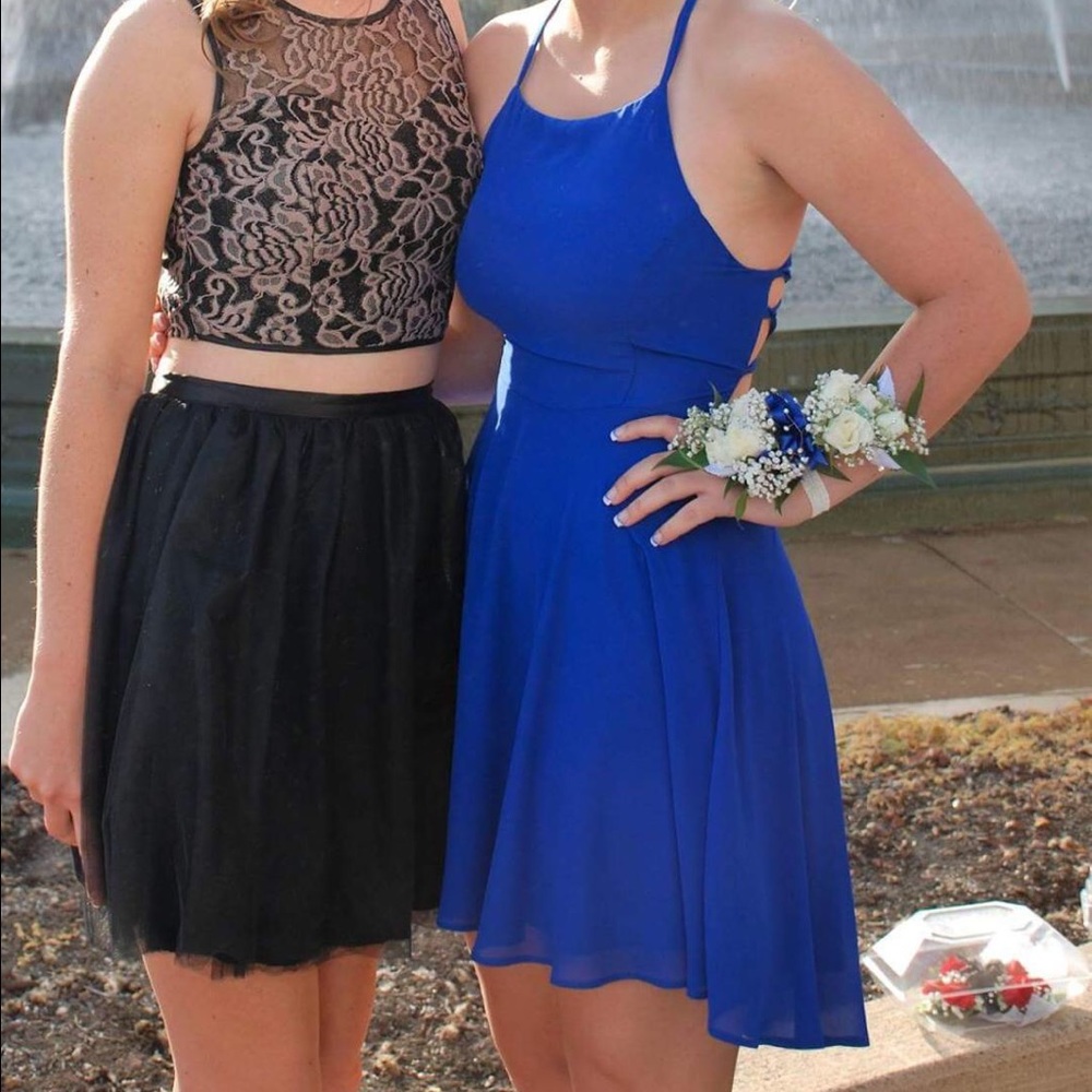Royal Blue Homecoming Dress