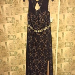 Plus size prom dress.