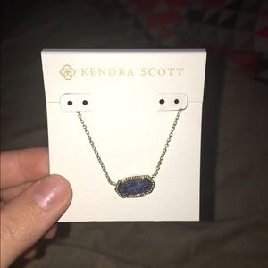 Kendra Scott Raw Cut Lapis Elisa Necklace