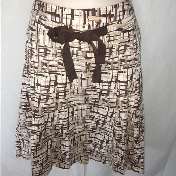 Brown Plaid Old Navy Skirt-6 - Picture 3 of 4