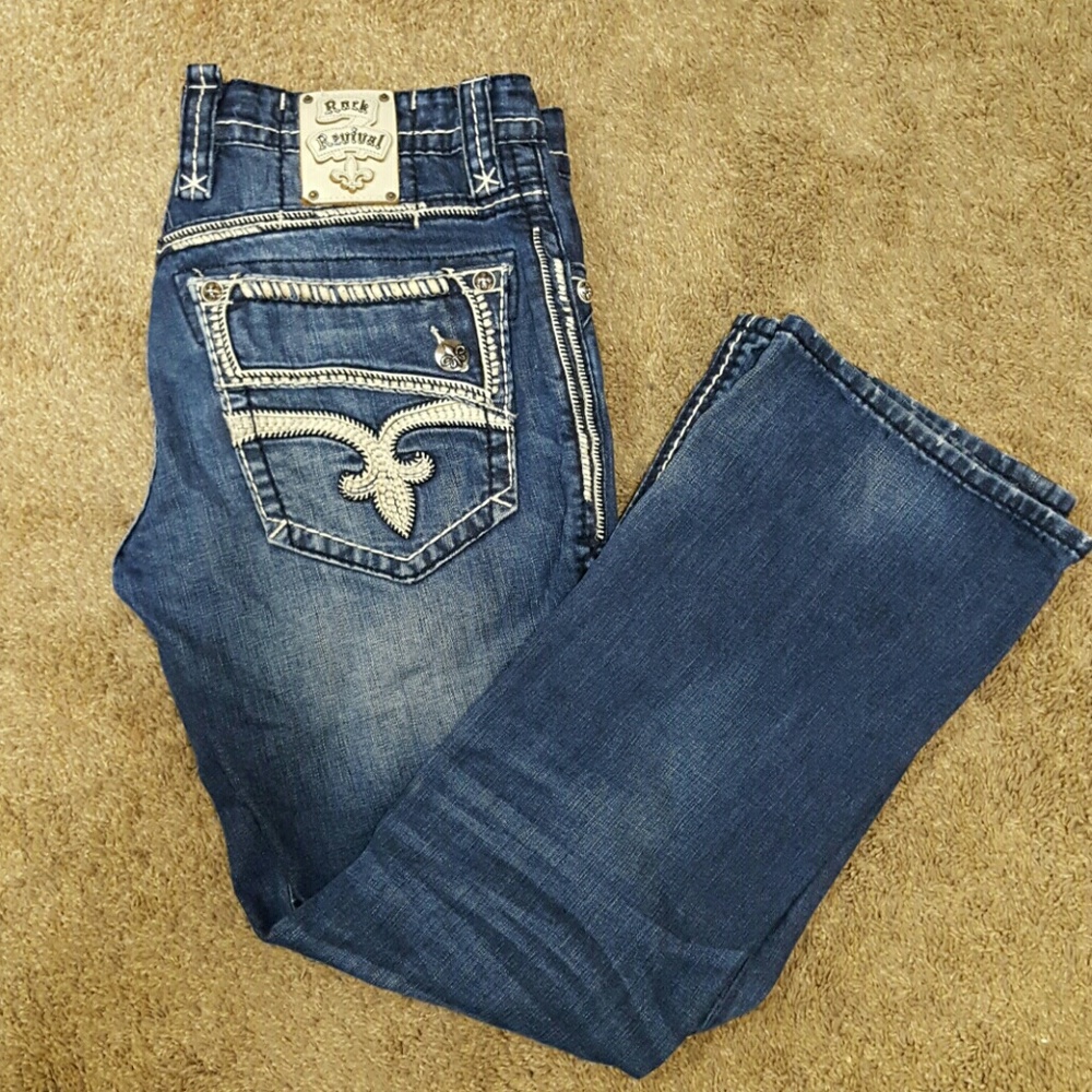 Men's Rock revival jeans like new!
