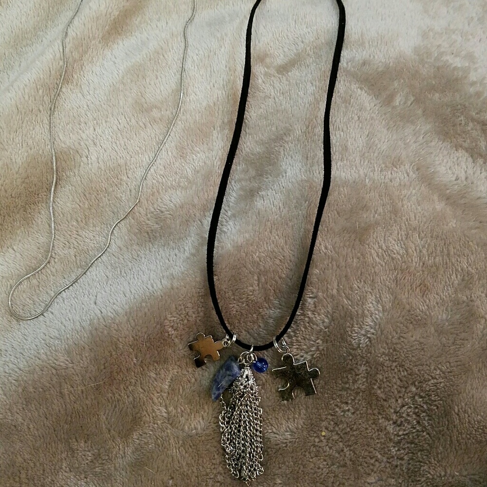 Autism awareness necklace