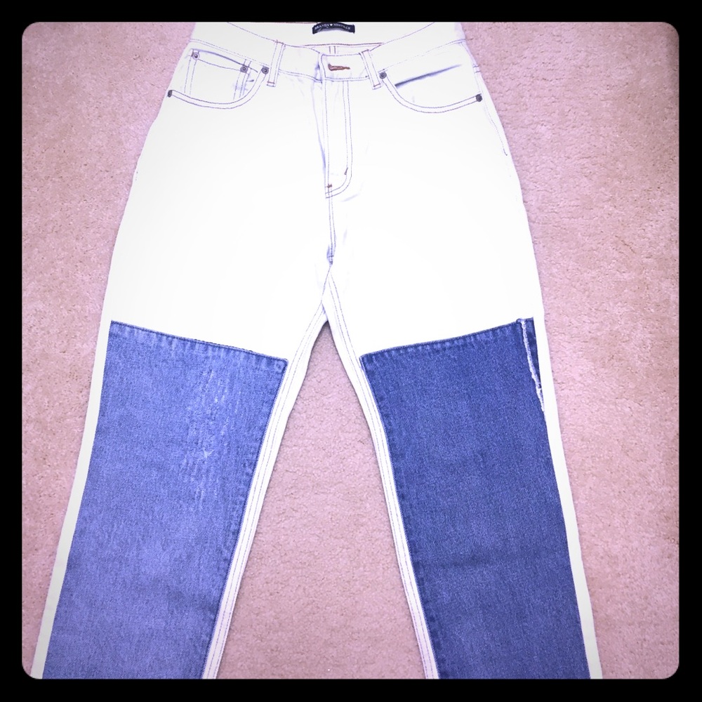 New brandy melville patch jeans