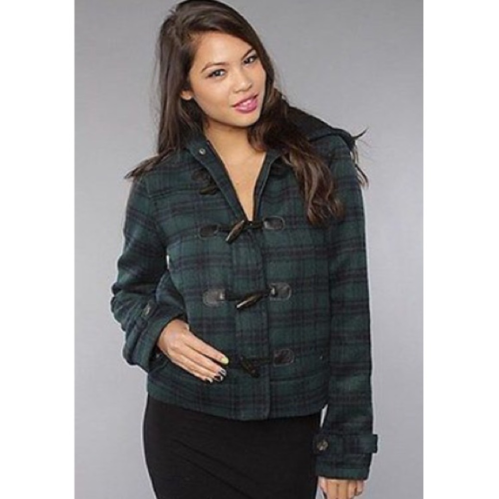 Nixon Wool Blend Plaid Jacket