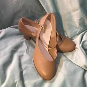 Tan character shoes