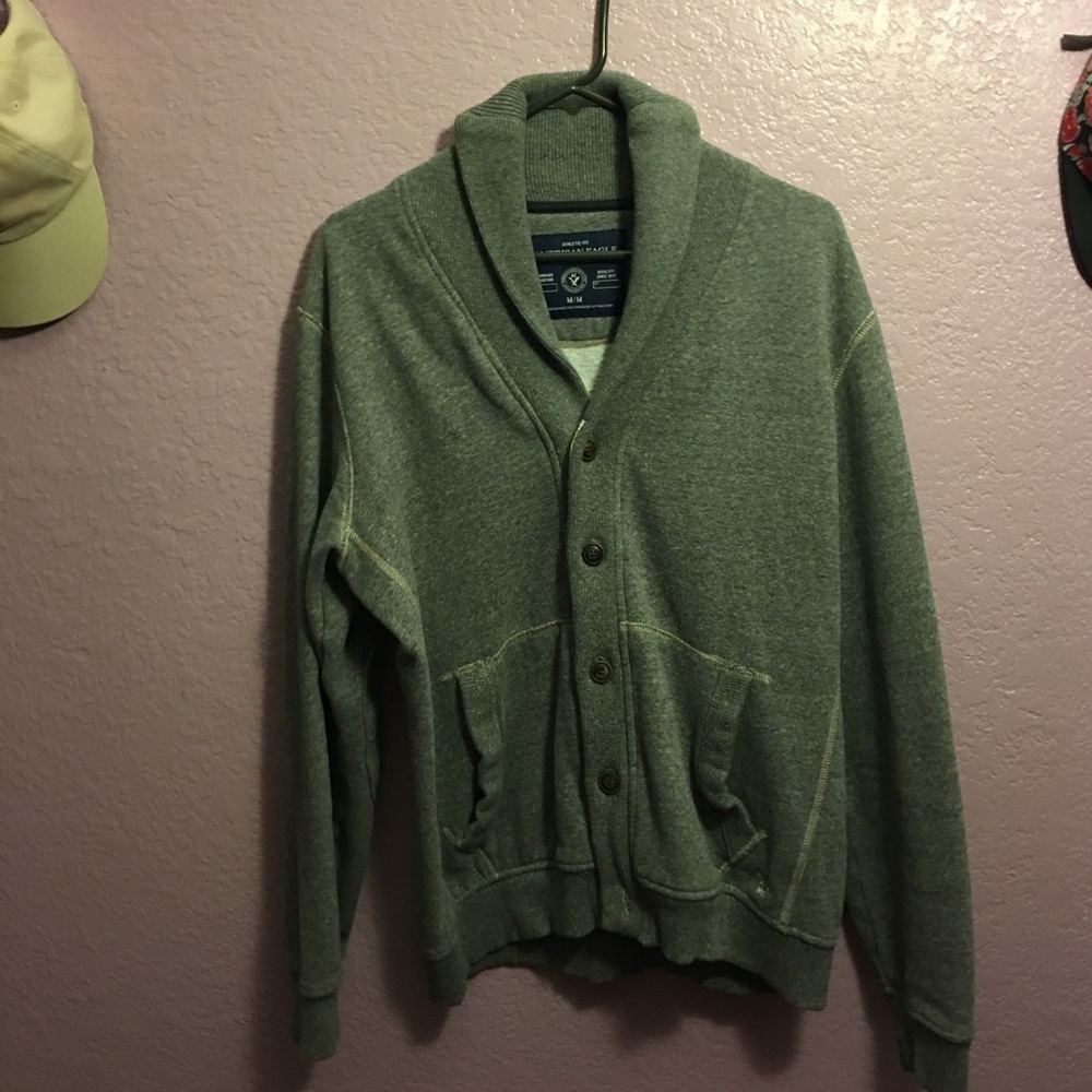 American Eagle gray cardigan