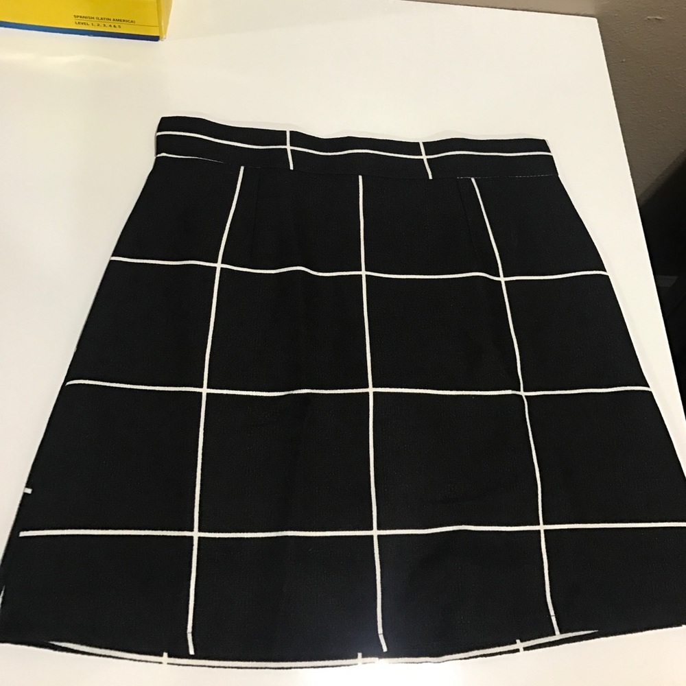 Black and white Mini Skirt