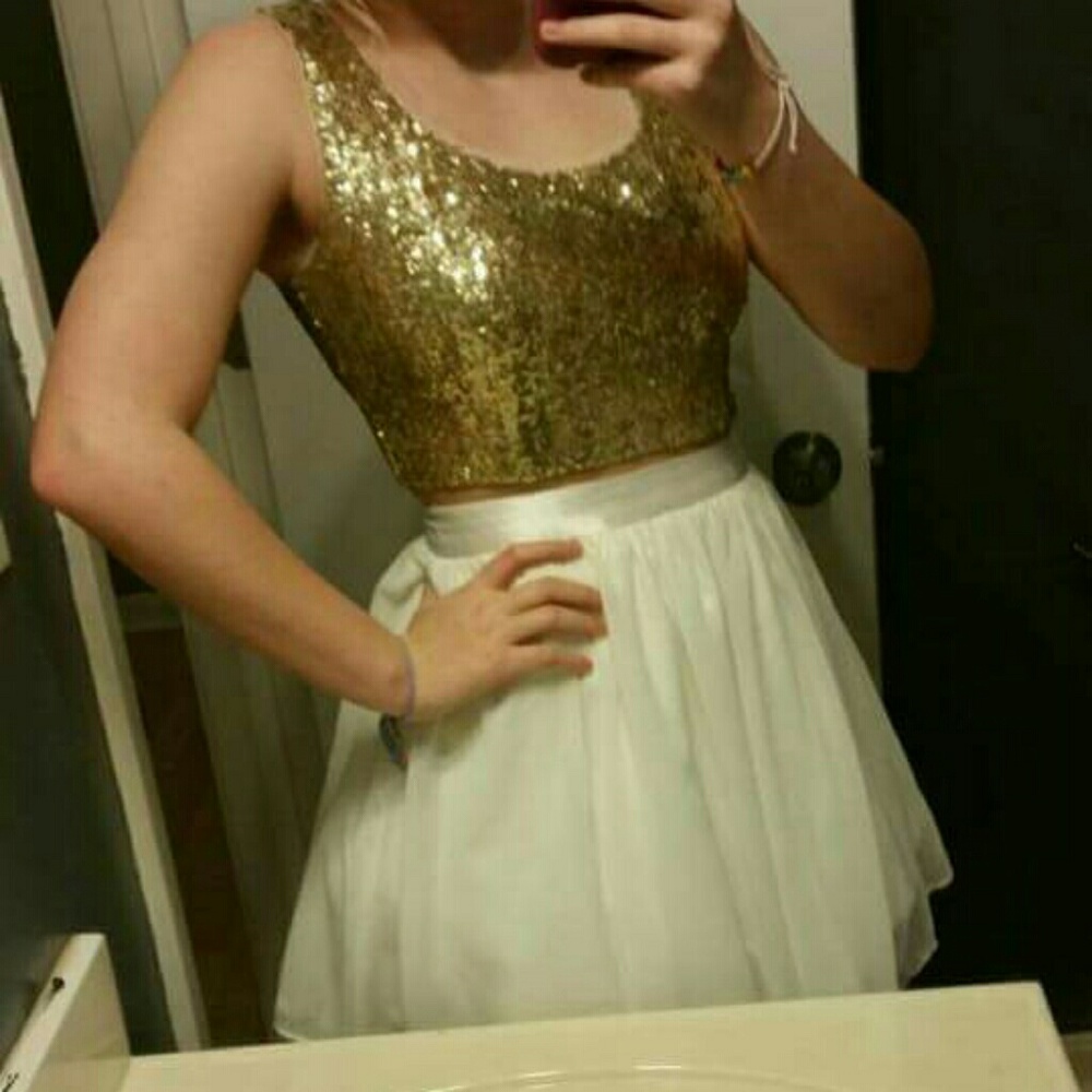 A beautiful short two piece dress