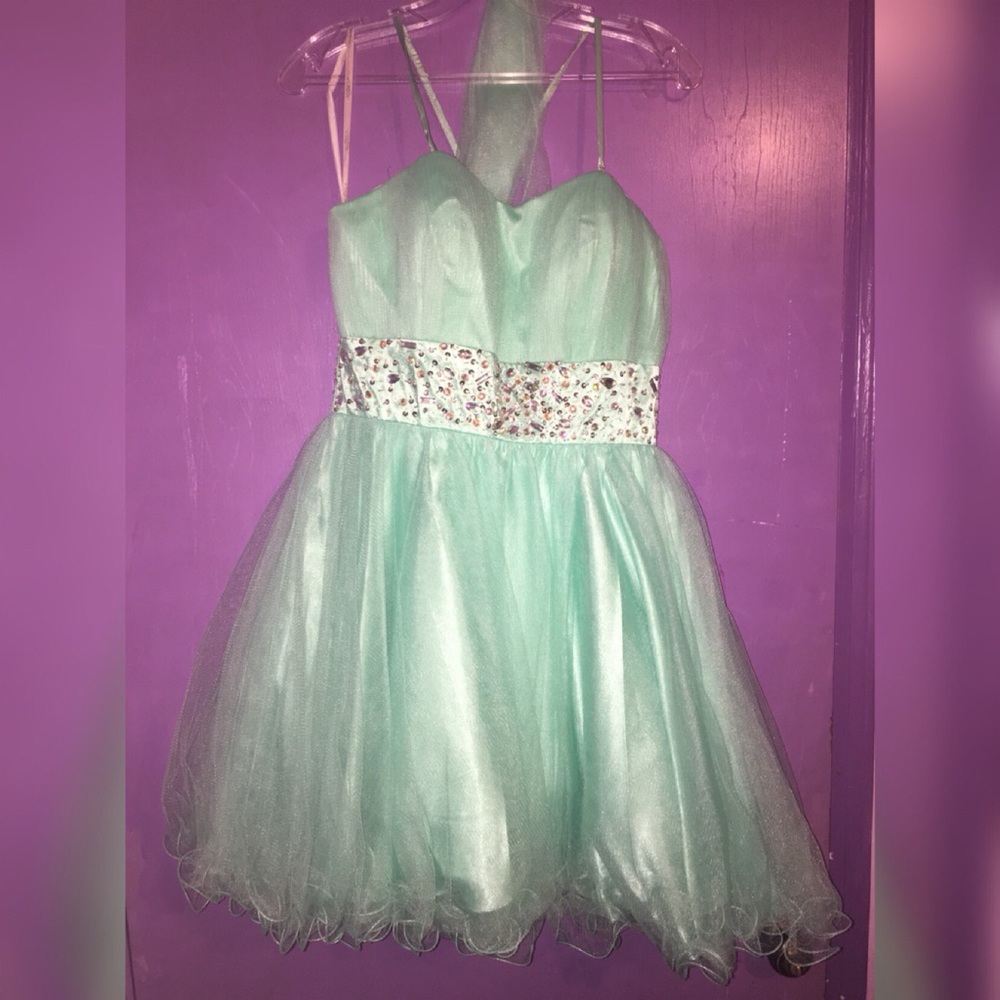 Teal minidress