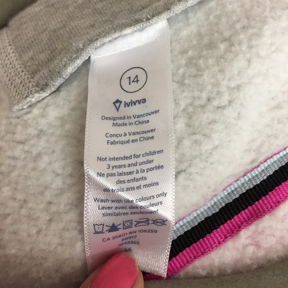 Ivivva zip up sz 14 - Picture 2 of 4