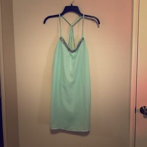 Loose fitting, tiffany-blue summer dress!