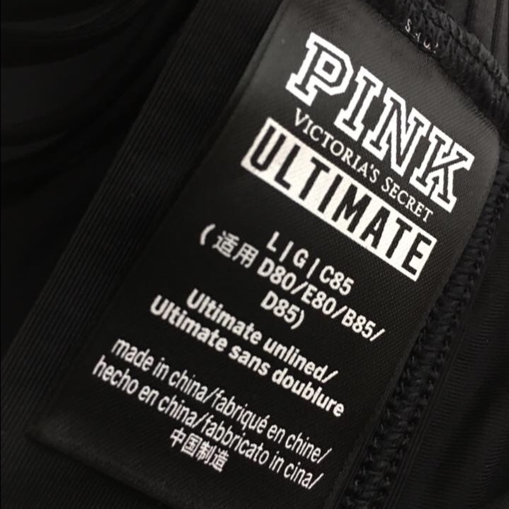 PINK ULTIMATE HALTER SPORTS BRA Large - Picture 6 of 6