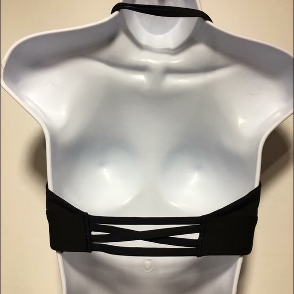 PINK ULTIMATE HALTER SPORTS BRA Large - Picture 5 of 6