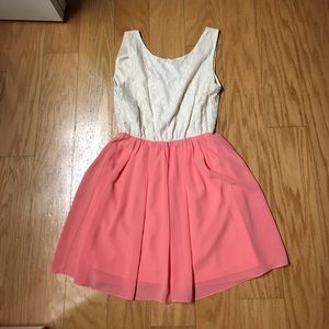 Lightweight coral summer dress