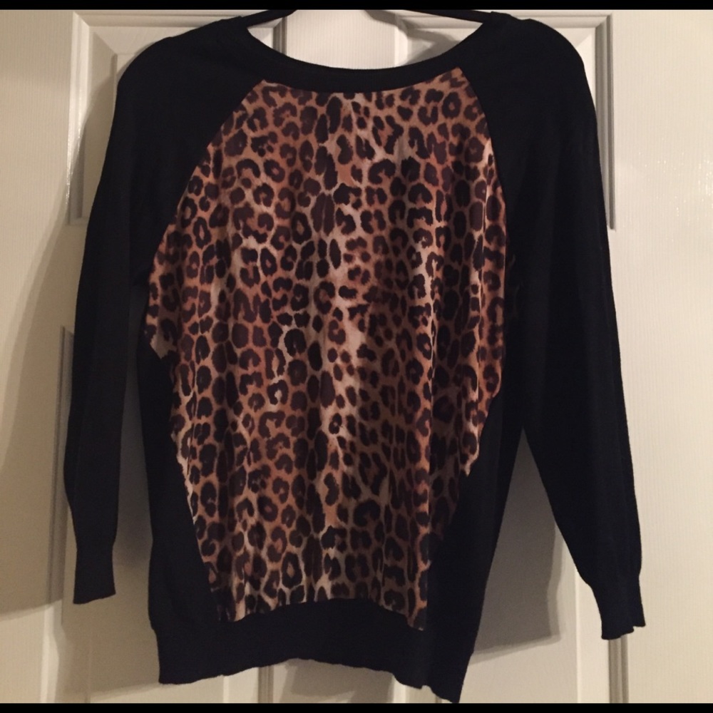 Express leopard sweater
