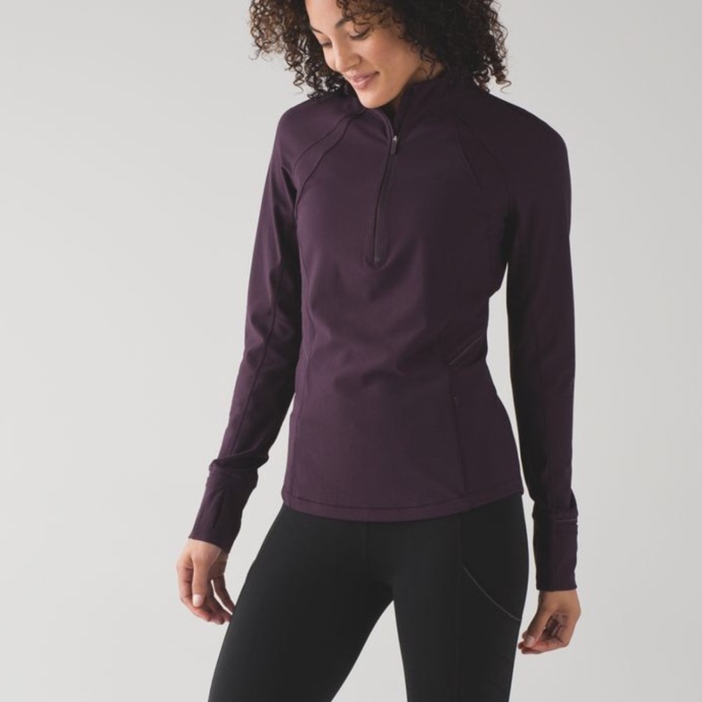 Lululemon Fresh Tracks 1/2 Zip Maroon