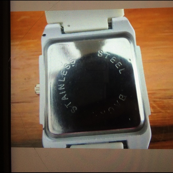 Miler Sports Square White with Red Face Watch main image 2
