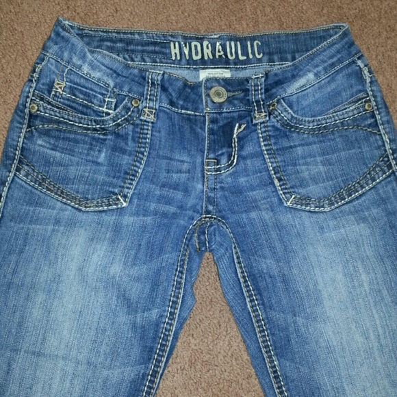 *SOLD*Hydraulic ankle length jeans - Picture 2 of 4