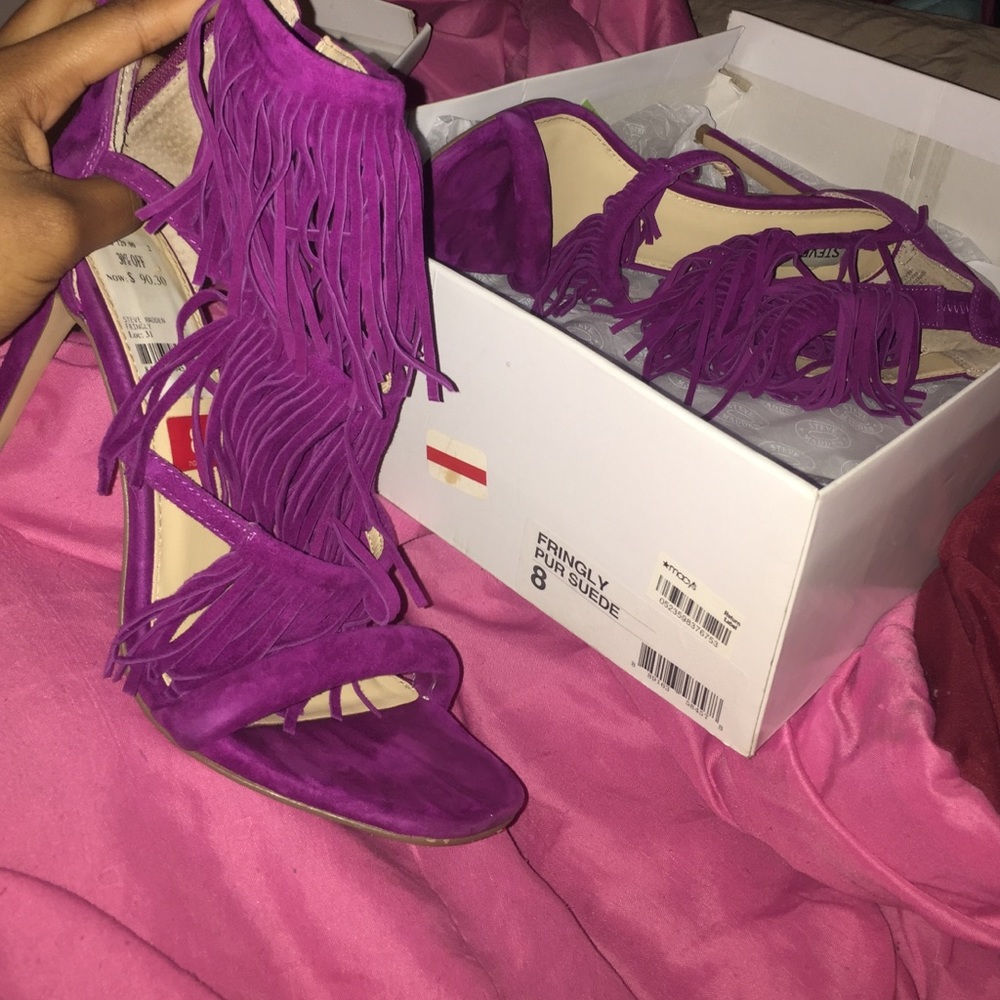 Steve Madden fringe heels