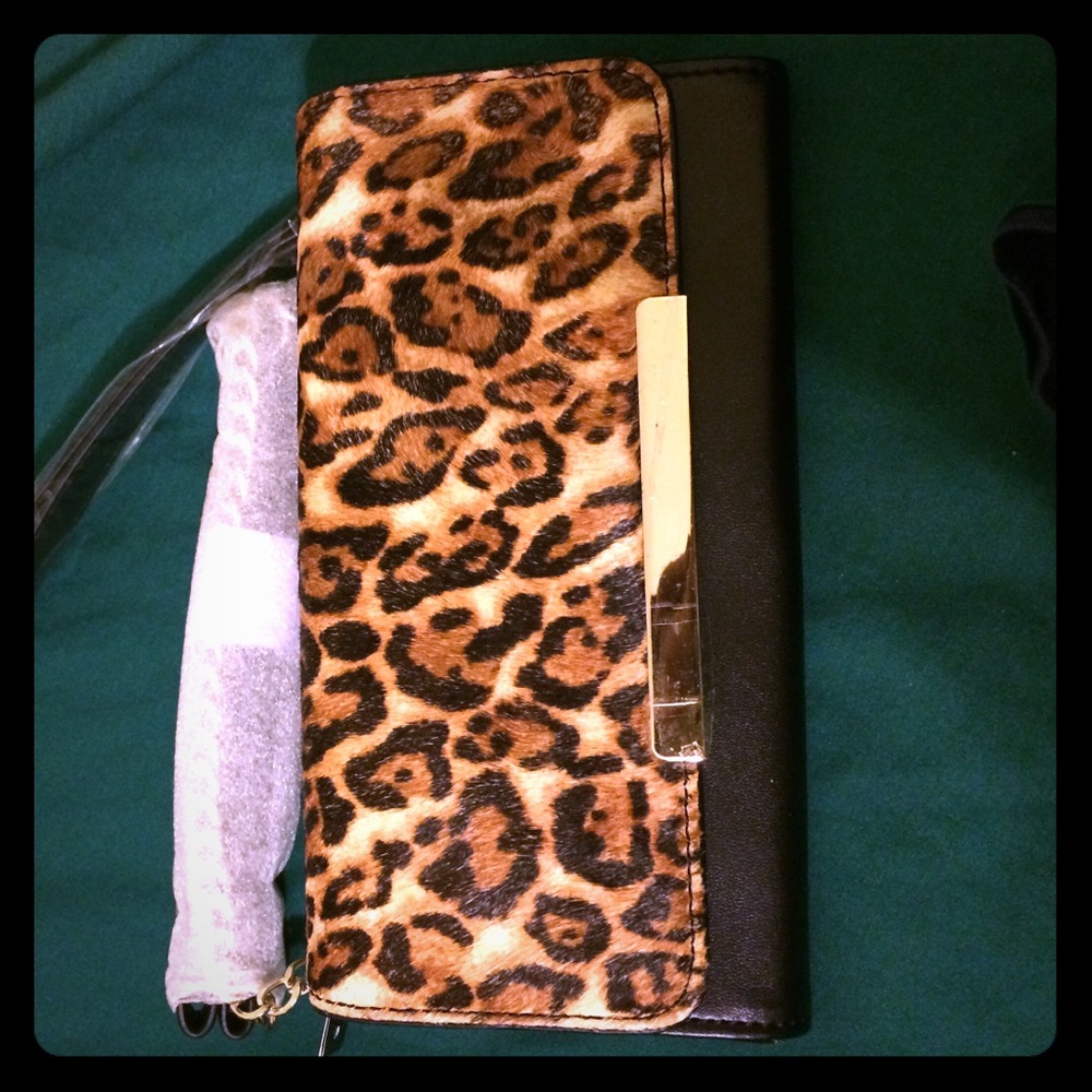 Genuine calf hair clutch/crossbody. NWT WHBM