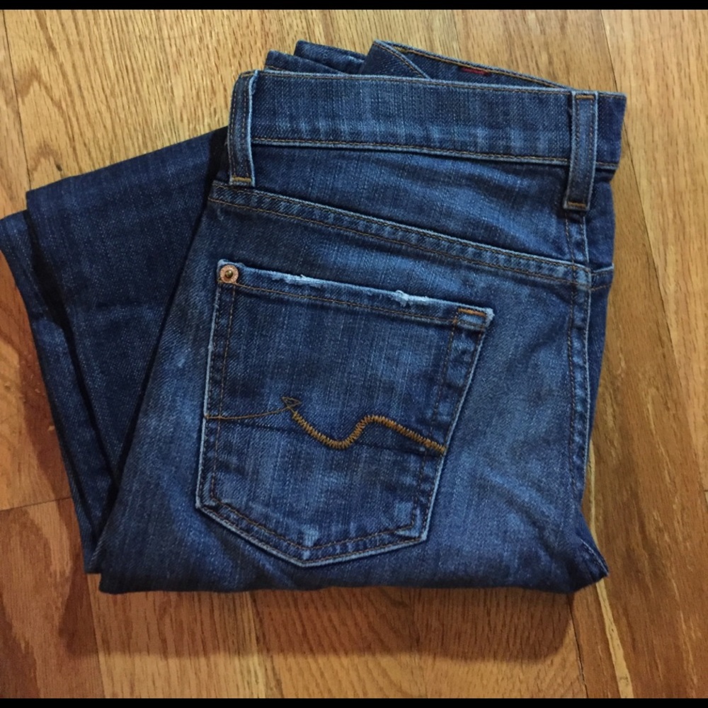 7 for all mankind Roxanne size 25 used 32 ins