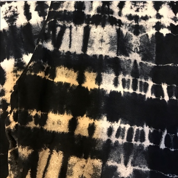 Dark Grey & Navy Tie Dye Soft Leggings- Last Pair - Picture 6 of 8