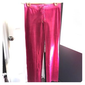 Juicy Couture Hot Pink Velour Pants