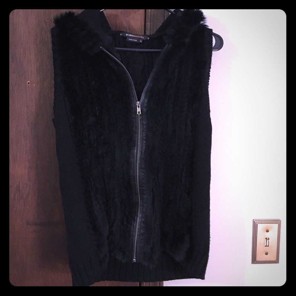 BCBG Maxazria Fur Vest