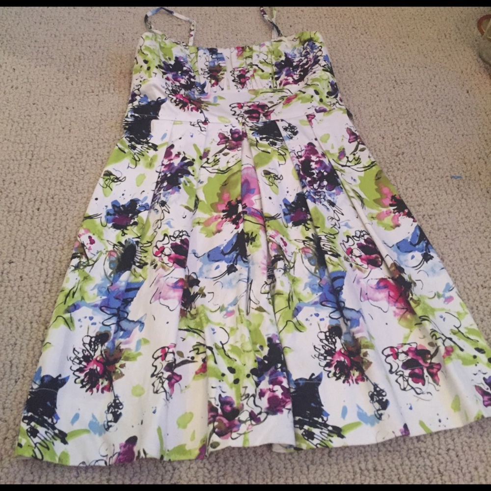 NWOT Watercolor floral dress