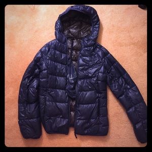 Uniqlo navy blue ultra light down jacket