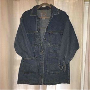 Vintage drawstring jean jacket