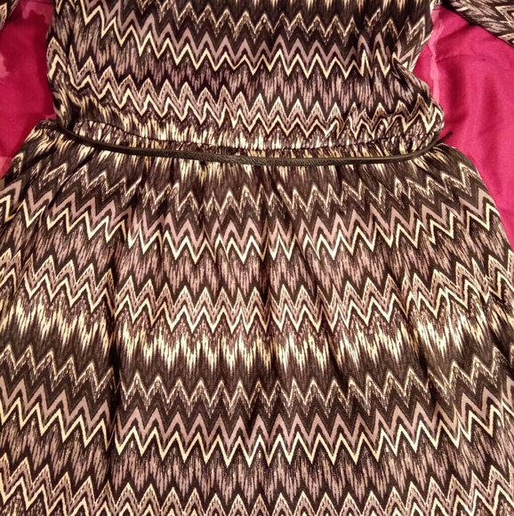 Over the knee chevron dress size L - Picture 3 of 3