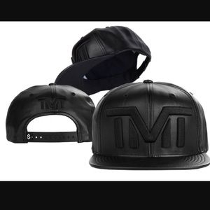 TMT The Money Team Leather BlankCheck SnapBack Hat