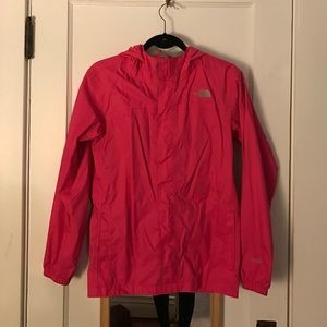 Hot Pink North Face Rain Jacket