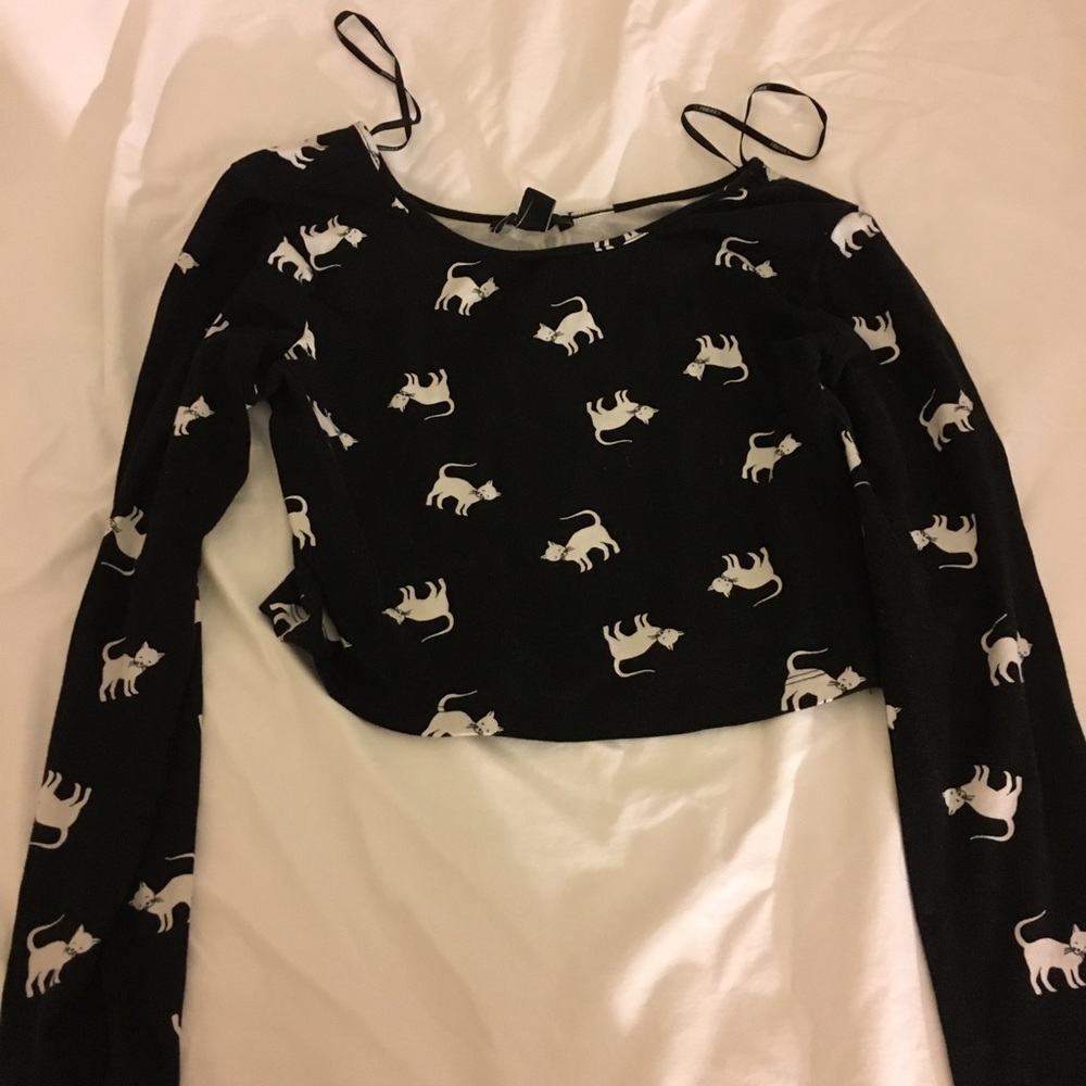 NWOT long sleeve crop top